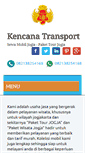 Mobile Screenshot of kencanatransport.com